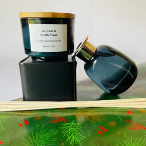 Caramel & Vanilla Treat Candle and Reed Diffuser Gift Pack