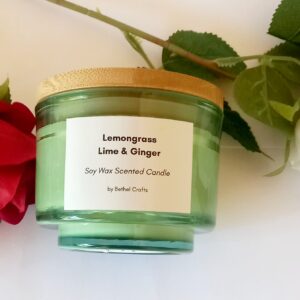 Lemongrass Lime & Ginger Soy Wax Scented Candle