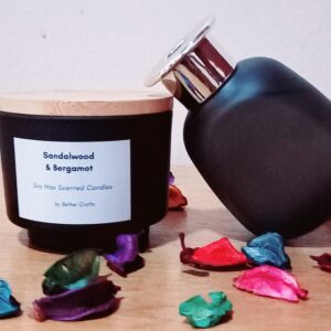 Sandalwood & Bergamot Candle and Reed Diffuser Gift Pack